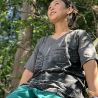 『テッポーTシャツ オルタネイティヴ  新しい暮らし_地球と月』Hemp×オーガニックコットン