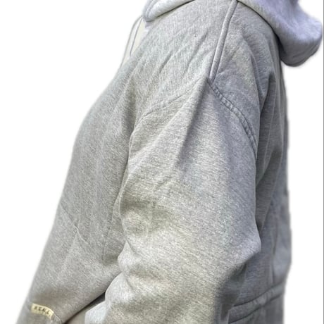 『ハッピーハオリ  HAPPY HAORI♪法被羽織』ライトグレーコットンスウェット