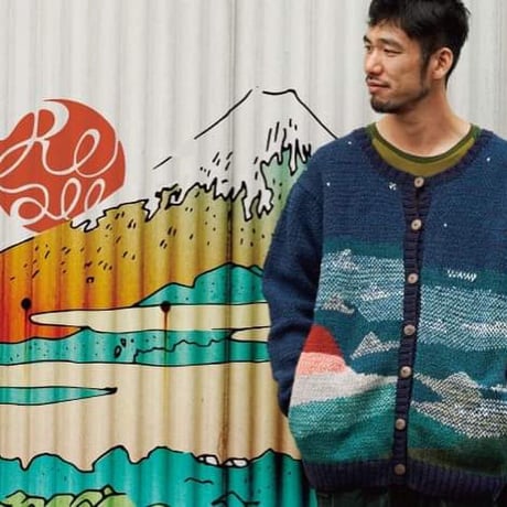 『FUJIYAMA SWEATER 赤富士セーター』 ニュージーランドウール(メンズサイズ)