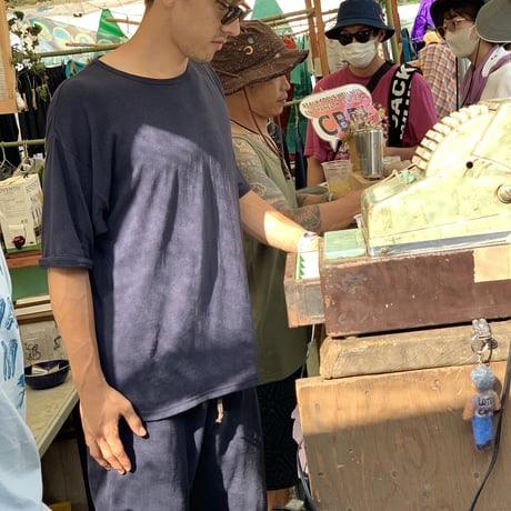『テッポーTシャツ 無地_022』Hemp×オーガニックコットン後染めカーキ