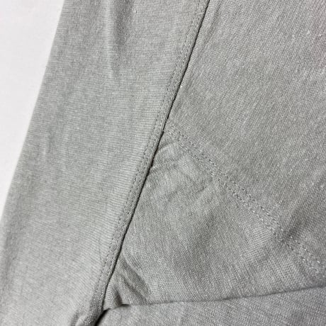灰『NORA T-shirts STONE 』Hemp o/cotton unisex 中薄手175g