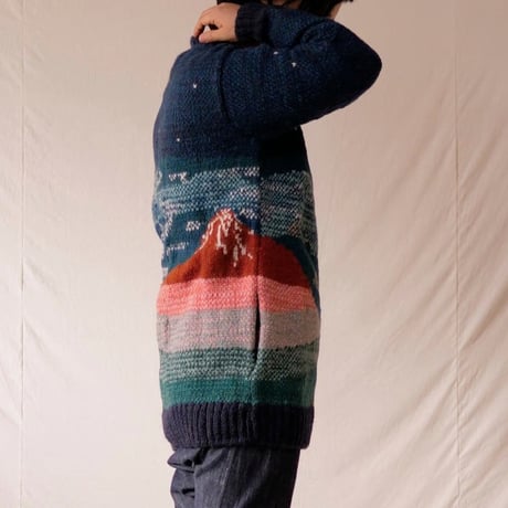 『FUJIYAMA SWEATER 赤富士セーター』 ニュージーランドウール(レディースサイズ)