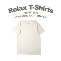 米『RELAX HempT-shirts Natural 』Hemp o/cotton unisex 中薄手175g