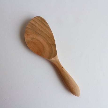 宮島工芸製作所　　丸柄ナナメ杓子 20cm