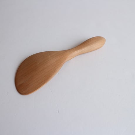 宮島工芸製作所　　丸柄ナナメ杓子 20cm