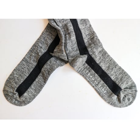 KARMAN LINE / GEMINI / Linen × Line ライン配色の靴下