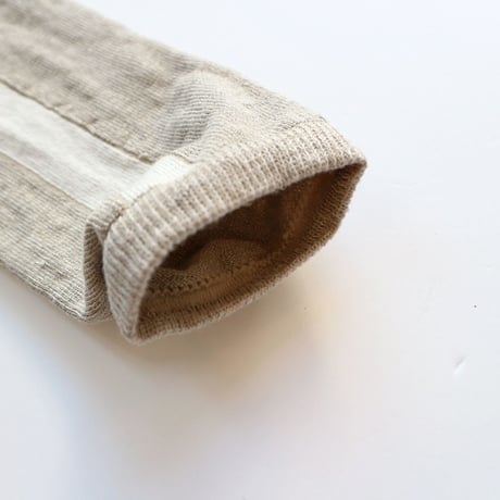 KARMAN LINE / GEMINI / Linen × Line ライン配色の靴下