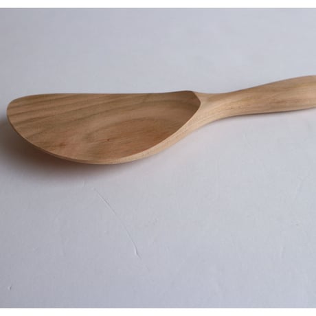 宮島工芸製作所　　丸柄ナナメ杓子 20cm
