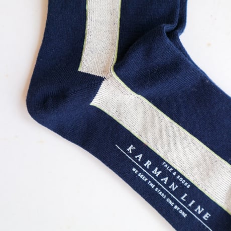 KARMAN LINE /GEMINI ライン配色の靴下