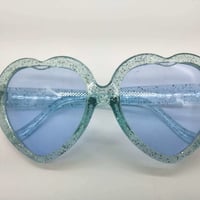 【オールサックス】　ラメ付ききらきらハートサングラス　おしゃれハート型♡サングラス