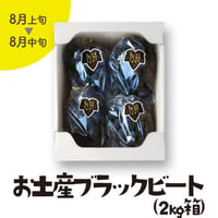 ［142］お土産ブラックビート2kg箱入（3-5房）