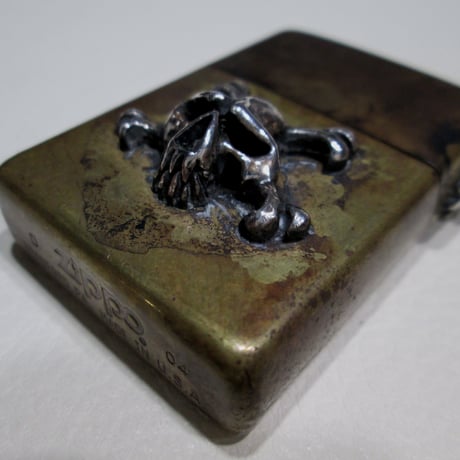ＺＩＰＰＯ　アンティック加工　ＳＩＬＶＥＲ　スカル