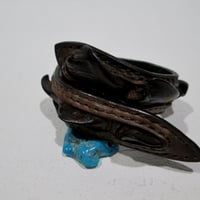 背ワニ・レザーブレスレット