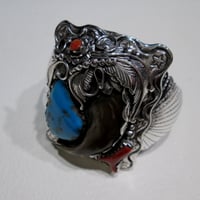 ベアクロー&ターコイズのバングル