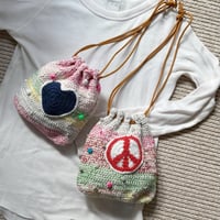 Love ＆ Peace 巾着ポーチ