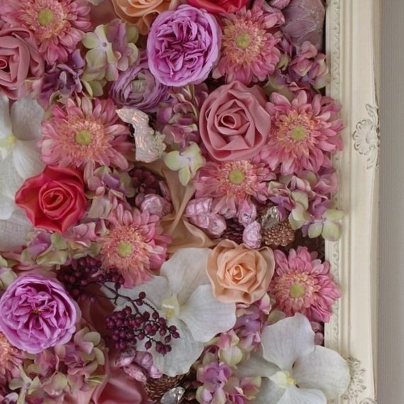 花の額 ピンクの花園 | gift hana-plus