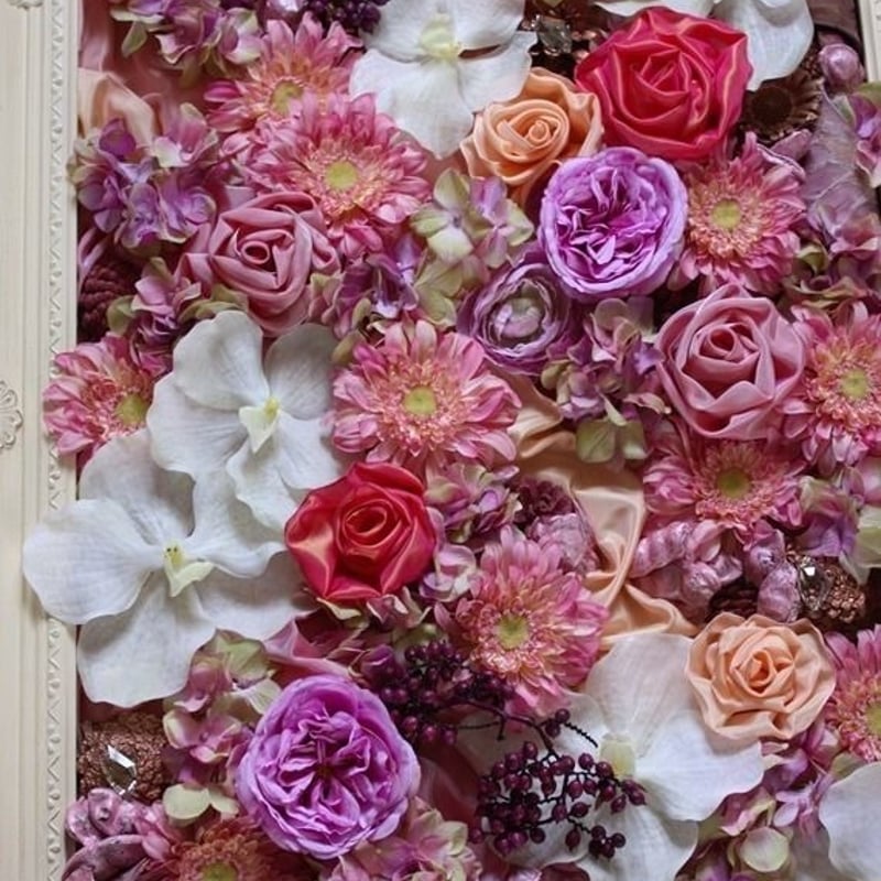 花の額 ピンクの花園 | gift hana-plus