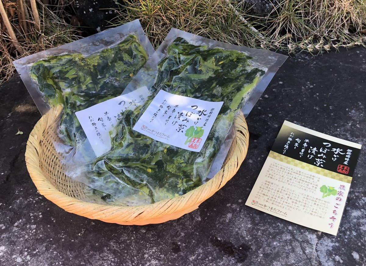 水かけつぼみ菜漬け 5パックセット（冷凍便・一部地域を除き送料込み