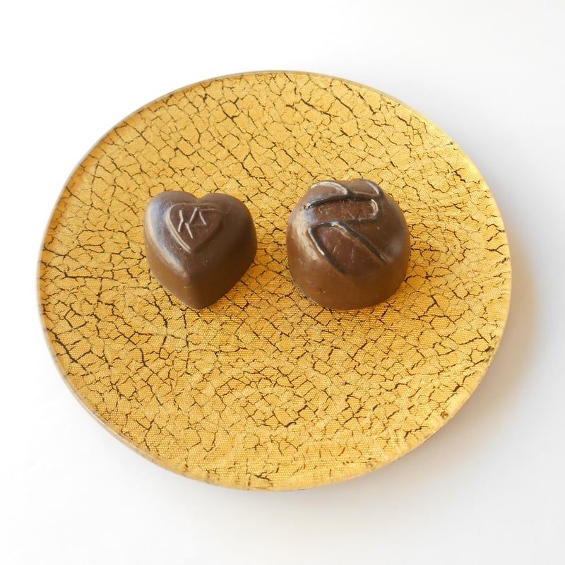 京都 ガラス製トレイ・豆皿 金彩ガラス皿 「流水・純金箔」 丸形