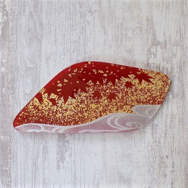 京都 平安 金箔飾り皿 「おしどり」 処分価格 京都 平安 象彦 金箔飾り