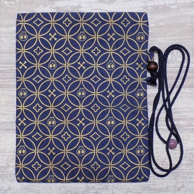 デニム風財布刺繍付き セール】 モチーフ刺繍デザイン二つ折り財布 （その他小物