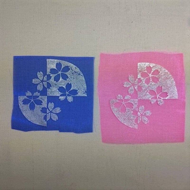 京都 金彩ガラス ペーパーウェイト 「桜・ピンク」 | Huduru Craft