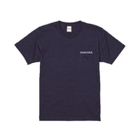 "It's ok Take your time Pocket Tee" Nevy×White