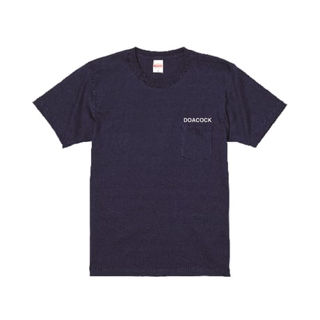 "It's ok Take your time Pocket Tee" Nevy×White
