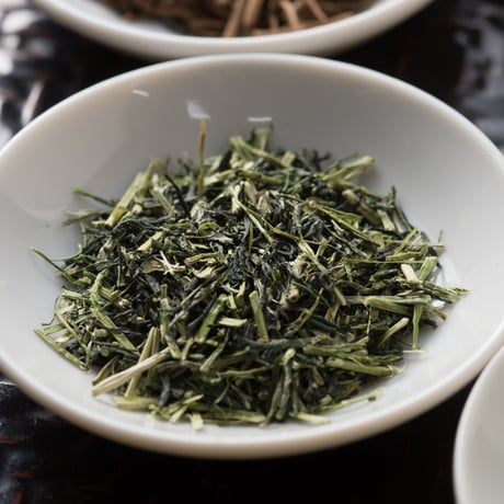 №CE-2　宇治新茶　上煎茶１2０ｇ＋荒茶玉露１2０ｇ缶和紙箱入り