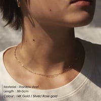 ステンレスネックレス　38cm