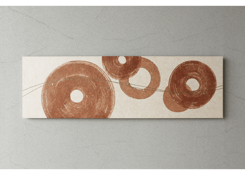 和紙アートパネル「環－Kan」 Washi Wall Art Panel 910×280 |