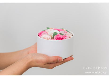 【即日発送可】和紙の花／ミニバラのフラワーボックス 全2色