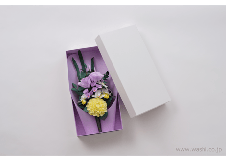 【即日発送可】和紙の仏花 お供え花 「凛音‐Rinne」／花器無し 全3色
