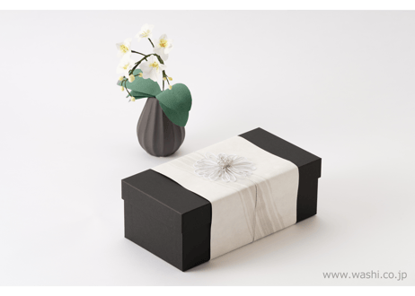 【即日発送可】和紙の仏花 お供え花／ミニ胡蝶蘭 花器付き 全3色