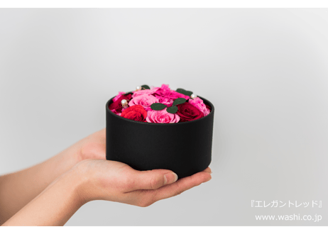 【即日発送可】和紙の花／ミニバラのフラワーボックス 全2色
