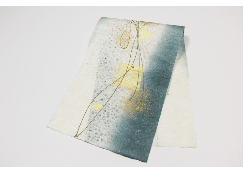 創作デザイン落水和紙・本金（商品番号：as-160505) | Washi あ