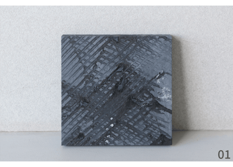 和紙ミニアートパネル「翳－kageri」　Washi Mini Art Panel　150×150 全3種