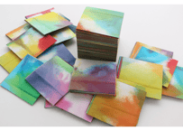 【限定1点】板じめ和紙端材 正方形カット　約1.27kg