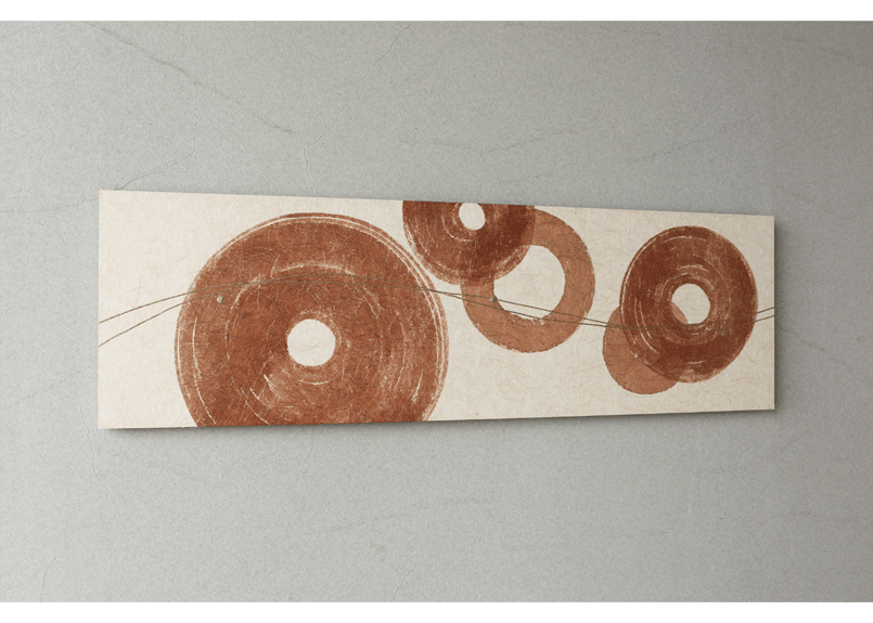和紙アートパネル「環－Kan」 Washi Wall Art Panel 910×280 |