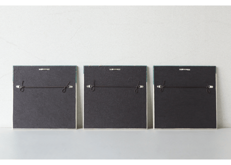 和紙アートパネル「猿－Saru」　Washi Wall Art Panel　280角 3枚組