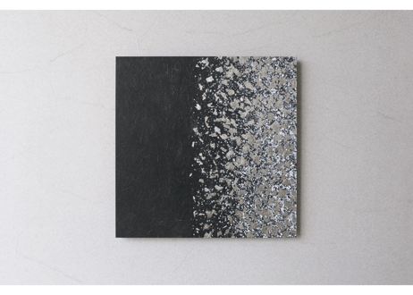 和紙アートパネル「雪月－Setsugetsu」　Washi Wall Art Panel　450×450