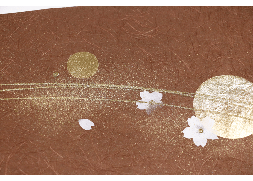 額を特別に作って頂きました。　和紙の作品で大変趣が御座います。 額を特別に作って頂きました。 和紙の作品で大変趣が