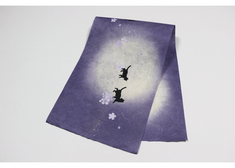 創作デザイン和紙・猫のモチーフ／限定品（商品番号：as-23103