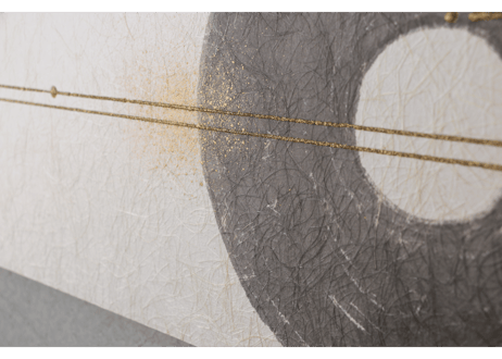 和紙アートパネル「輪－Rin」　Washi Wall Art Panel　910×280
