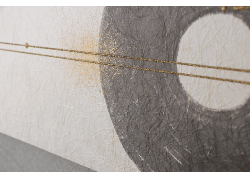 和紙アートパネル「輪－Rin」 Washi Wall Art Panel 910×280 |