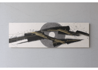 和紙アートパネル「雷－Rai」　Washi Wall Art Panel　910×280