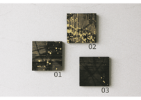 和紙ミニアートパネル「玄－gen」　Washi Mini Art Panel　150×150 全3種