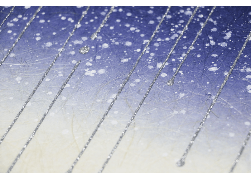 雨模様 創作デザイン和紙・雨モチーフ（商品番号：as-18601） | Washi あさくら