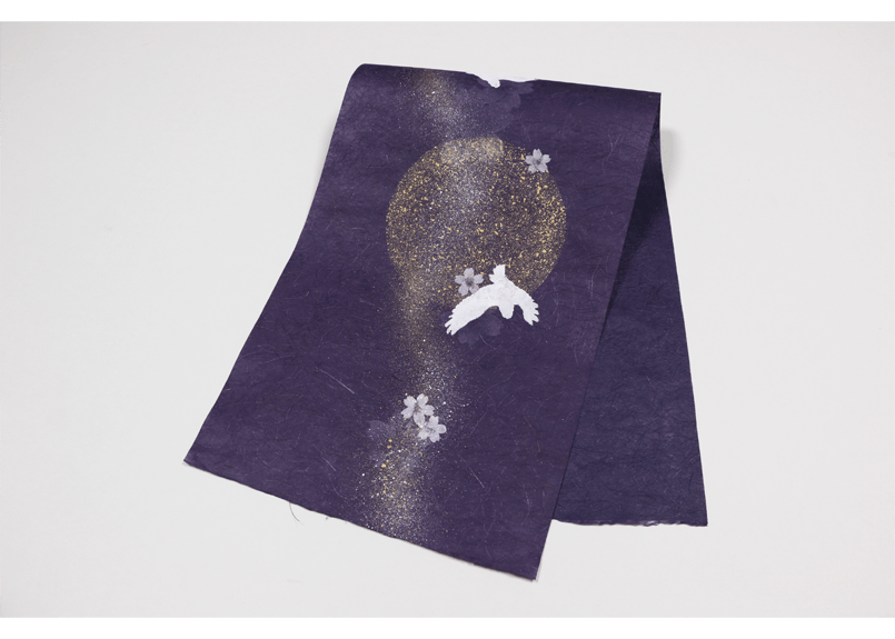 創作デザイン和紙・シロフクロウのモチーフ／限定品（商品番号