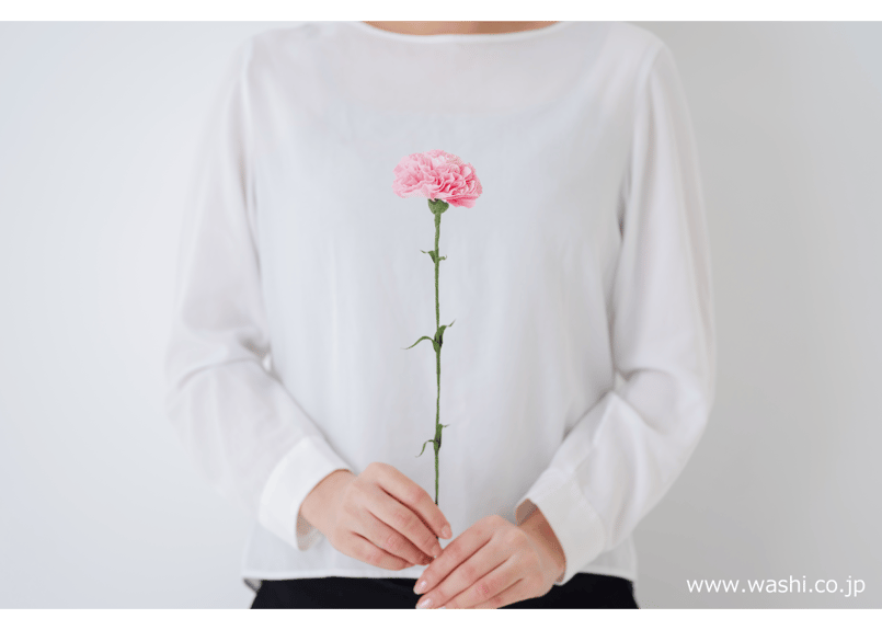 即日発送可】和紙の花/一輪のカーネーション 全4色 | Washi あ 即日発送可】和紙の花/一輪のカーネーション 全4色 | Washi あ